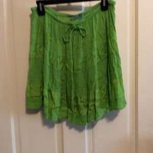 Adorable mini skirt with embroidery super cute!!